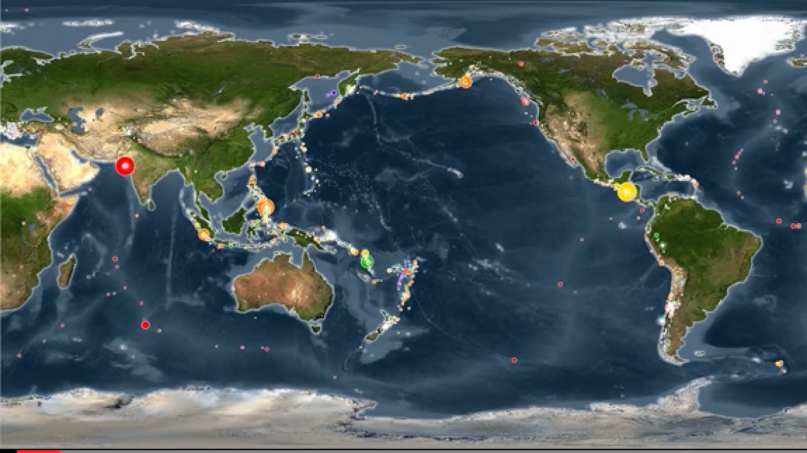 Watch every single earthquake in the world for past 15 years (video-map)